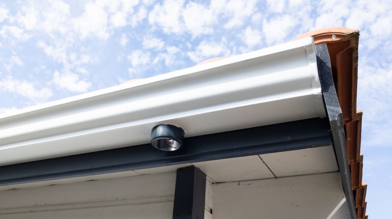 Close-up of Gutter Cover Installation